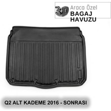 Elorcar Audı Q2 Alt Kademe 2016 - Sonrası 3D Bagaj Havuzu