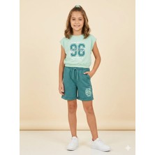 Mışıl Kids 96 Girls Team Yazılı Kız Çocuk Şort Takım