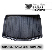 Elorcar Fıat Grande Panda 2025 - Sonrası 3D Bagaj Havuzu