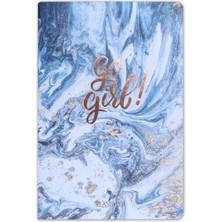 Cash Dukkan Marble Mavi Go Girl! Defter