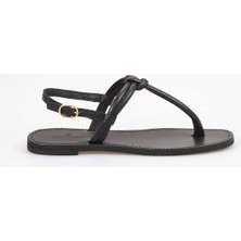Hawen Angels Kadın 1cm Tpu Taban Deri Parmak Arası Sandalet 8920-04