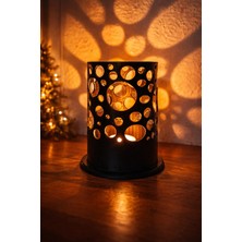 Lunera Accessories 3D Desenli Mumluk | Dekoratif Tealight Mumluk | Işık Geçirgen Modern Mumluk