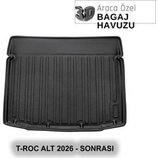Elorcar Volkswagen T-Roc Alt Kademe 2026 - Sonrası 3D Bagaj Havuzu