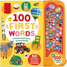 North Parade Publishing 100 First Words (50 Button Photo Sound Book)