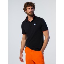 North Sails Regular Fit %100 Organik Pamuk Baskılı Erkek Polo Yaka Tişört