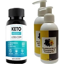 Tiklad Hintohu Vücut Bakım Jeli Gel 150ML Acı Çehre Tohumu Krem 2 Adet + 1 Adet Keto Weight Loss