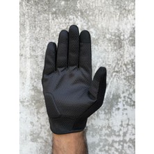 Revertech Aura Siyah - Dokunmatik Ekran Uyumlu Erkek Motosiklet Eldiveni + Buff Hediyeli
