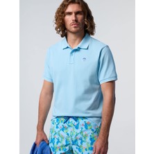 North Sails Regular Fit %100 Organik Pamuk Baskılı Erkek Polo Yaka Tişört