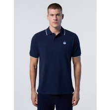 North Sails Regular Fit %100 Organik Pamuk Baskılı Erkek Polo Yaka Tişört
