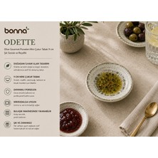 Bonnami Bonna Odette Olive Gourmet Porselen Mini Çukur Tabak 9 cm - Şık Sosluk ve Reçellik
