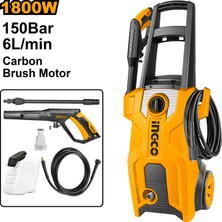 Ingco Yüksek Basınçlı Yıkama Makinesi 1800W