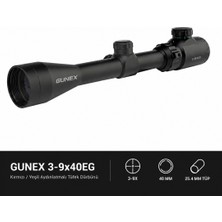 Gunex 3-9X40EG Aydınlatmalı Dürbünü