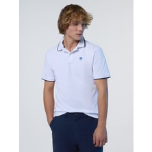 North Sails Regular Fit %100 Organik Pamuk Baskılı Erkek Polo Yaka Tişört