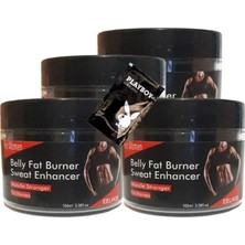 Tiklad Belly Fatburner Sweat Enhancer Kadınlar Için Krem 4X100 ml + 1 Adet Jel ile
