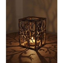 Linea Craft Ağaç Desenli Mumluk