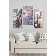KutuTR 3D Görünümlü 2d Uv Baskı Temperli Cam Tablo – Karahindiba Çiçekleri Temalı 30X60CM- DCS061