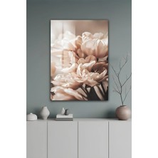 KutuTR Modern Pastel Tonlu Lale Bahçesi Temperli Cam Tablo 2d Uv Baskı - YCT468