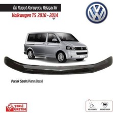 MEGAHAWK Volkswagen Transporter Kaput Rüzgarlığı Parlak Siyah 2009-2014