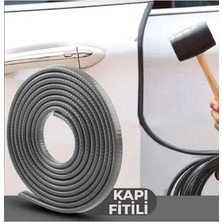 MEGAHAWK Oto Araç Kapı Koruma Fitili 5metre Parlak Gri Renk Çarpma Çizilme Önleyici Fitil