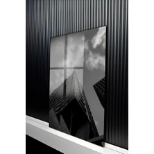 KutuTR Modern Dramatik Gökyüzü ve Mimari Temalı Temperli Cam Tablo 50X70 cm 2d Uv Baskı - YCT169