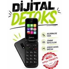 MPIA Yerli Üretim Kamerasız Kapaklı Tuşlu Cep Telefonu Asker Öğrenci Yaşlı Btk 7 Gün Şarj Detoks Telefonu 2 Yıl Garantili