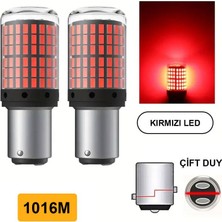 Bigohobi Oto 144LED Ampul 2'li Set, 1016M 12V Çift Duy Kırmızı Işık, Fren, Park, Sinyal Ampulleri