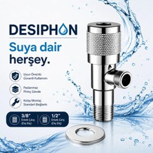 DESIPHON Taharet Musluğu Ara Musluk Krom Kaplama Pirinç Gövde Hijyenik Banyo Musluğu