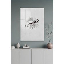 KutuTR Modern Islami Minimalist Sabır Yazılı Temperli Cam Tablo 2d Uv Baskı - YCT303