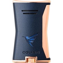 Colibri Slim Lacivert/rose Gold Tek Alevli Puro Çakmağı