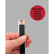 Techugo USB Şarjlı Alevsiz Elektronik Çakmak – Rüzgara Dayanıklı Gazsız Güvenli Kullanım