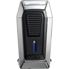 Colibri Quantum Krom Üç Torch V-Cut Kesicili Puro Çakmağı