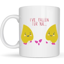Model 29 – I’ve Fallen For You Yazılı Sevimli Aşk Temalı Porselen Kupa