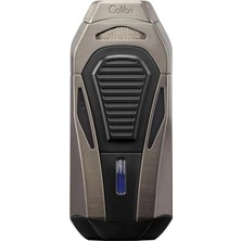 Colibri Boss Gunmetal Üç Torch Makaslı Puro Çakmağı
