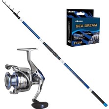Okuma Safina 6000 - Ryuji Surf Master 420CM 100-250GR Surf Olta Seti