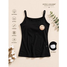 Intive Lingerie Intive Comfort Kota Ince Askılı Pamuklu Içi Padli Sütyensiz Giyilebilen Atlet