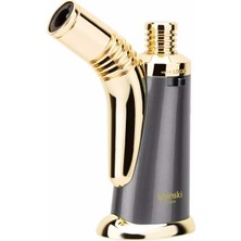 Lubinski Retro Tek Torch Masa Tipi Puro Çakmağı Grey