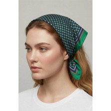 Petek Aksesuar Yeşil Yonca Bandana 50*50 Cm.