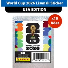 Panini World Cup 2026 X10 Adet Usa Edition Lisanslı Sticker Paketi (Toplam 70 Sticker)