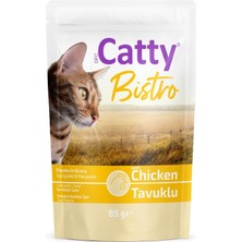 Catty Bistro Sos Içinde Tavuklu Yetişkin Kedi Konservesi 85 gr