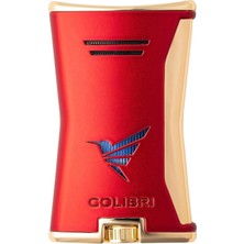 Colibri Slim Kırmızı/gold Tek Alevli Puro Çakmağı