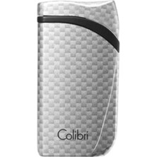Colibri Falcon Carbon Fiber Silver Üç Torch Puro Çakmağı