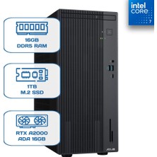 Asus Expertcenter P500MV-C724016512B0D Core 7 240H 16 GB Ddr5 1 Tb M.2 SSD Rtx A2000 Ada 16GB W11P Desktop