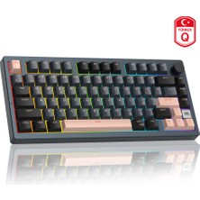 Magegee LIGHT75 Tri-Mode Rgb Hot-Swap Mekanik Siyah Gaming Klavye