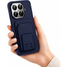 Coolacs Xiaomi Mi 15T Pro Uyumlu Kartlık Kartvizitli ve Standlı Deri Dokulu Telefon Kılıfı Kapak