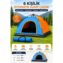 Yenilig 6 Kişilik Tam Otomatik Kamp Çadırı Su Geçirmez Outdoor Aile Çadırı Çok Renkli
