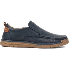 Celal Gültekin Erkek Lacivert Deri Sneaker