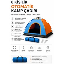 Yenilig 8 Kişilik Tam Otomatik Kamp Çadırı Su Geçirmez Outdoor Kamp Çadırı Çok Renkli