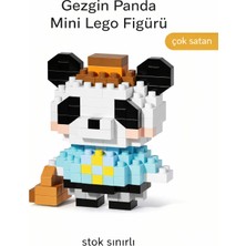 Yenilig Gezgin Panda Mini LEGO Figürü – Mikro Blok Koleksiyon Ürünü