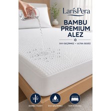 Larispera Bambu Premium Sıvı Geçirmez Alez Ultra Sessiz Yatak Koruyucu Tam Kenar Lastikli