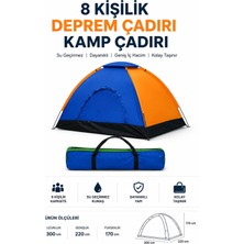 Yenilig 8 Kişilik Deprem Çadırı Tam Otomatik Su Geçirmez Kamp Çadırı Outdoor Aile Çadırı Çok Renkli